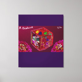 Box of Sixteen Roses Leinwanddruck