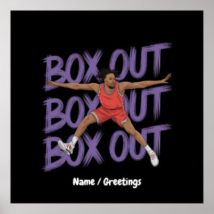 Box Out Box Out Box Out: Kreativ und lustig nimmt Poster