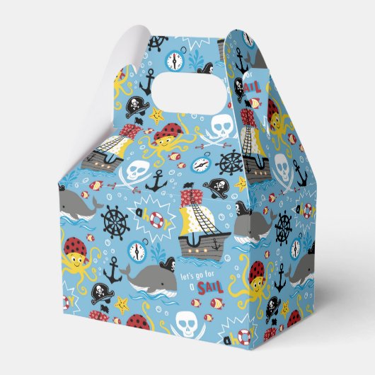 Box "Pirate Marine Life Favor" Geschenkschachtel (Vorderseite)