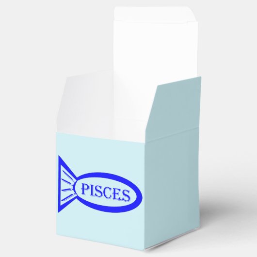 Box "Pisces Star Sign Fish Custom Favor" Geschenkschachtel (Geöffnet)