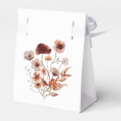 Box Quinceañera Royal Blue Flowers Gastgeschenk Geschenkschachtel (Rückseite)