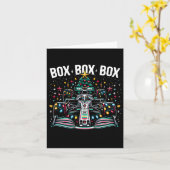 Box Racing Car Box Radio Call Fun Christmas Tr Karte (Gelbe Blume)