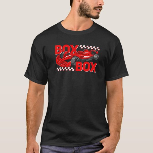 Box-Radio Call Formel Racing Open Wheel Race T-Shirt (Vorderseite)