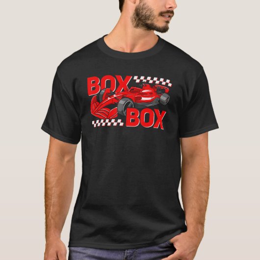 Box-Radio Call Formel Racing Open Wheel Race T-Shirt (Vorderseite)