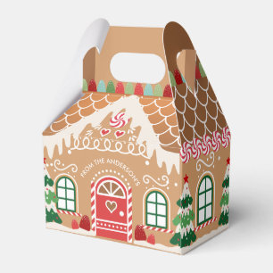 Box "Red and Green Gingerbrot House Gevor" Geschenkschachtel