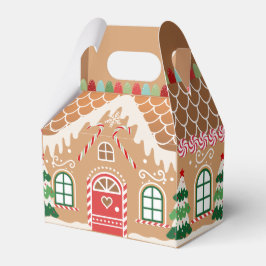 Box "Red and Green Gingerbrot House Gevor" Geschenkschachtel