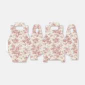 Box "Red Floral French Toile Leinwand" Geschenkschachtel (Ungefaltet)