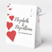 Box "Red Glitzer Hearts Favor" Geschenkschachtel (Rückseite)