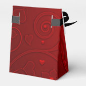 Box "Red Heart Favor" Geschenkschachtel (Rückseite)