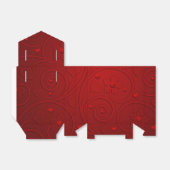 Box "Red Heart Favor" Geschenkschachtel (Ungefaltet)
