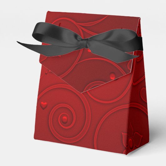 Box "Red Heart Favor" Geschenkschachtel (Vorderseite)