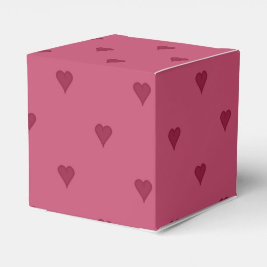 Box "Red Hearts Favor" Geschenkschachtel (Rückseite)