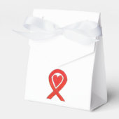 Box "Red Hewareness Ribbon Art Gastgeschenk" Geschenkschachtel (Vorderseite)