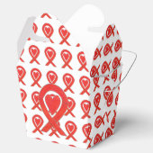 Box "Red Hewareness Ribbon Take Out" Box Geschenkschachtel (Geöffnet)