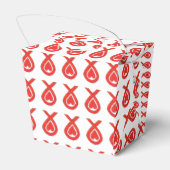 Box "Red Hewareness Ribbon Take Out" Box Geschenkschachtel (Rückseite)