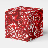 Box "Red Stars" und "Wirbel" Geschenkschachtel (Vorderseite)