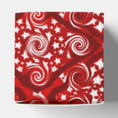 Box "Red Stars" und "Wirbel" Geschenkschachtel (Oben)