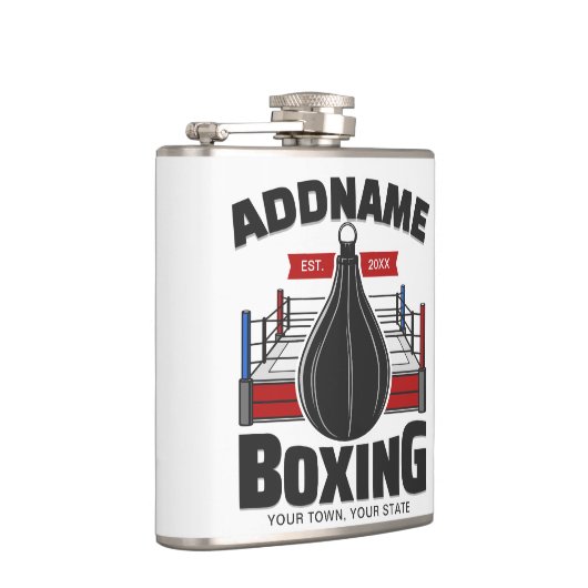 Box-Ring ADD NAME BOXER GYM-Speed-Bag Flachmann (Rechts)