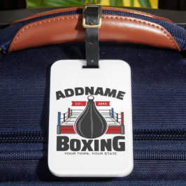 Box-Ring ADD NAME BOXER GYM-Speed-Bag Gepäckanhänger