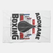 Box-Ring ADD NAME BOXER GYM-Speed-Bag Geschirrtuch (Horizontal)