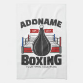 Box-Ring ADD NAME BOXER GYM-Speed-Bag Geschirrtuch (Vertikal)