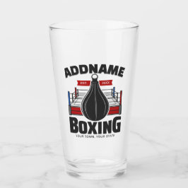 Box-Ring ADD NAME BOXER GYM-Speed-Bag Glas