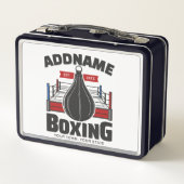 Box-Ring ADD NAME BOXER GYM-Speed-Bag Metall Brotdose (Rückseite)