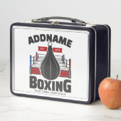 Box-Ring ADD NAME BOXER GYM-Speed-Bag Metall Brotdose (Beispiel)
