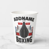 Box-Ring ADD NAME BOXER GYM-Speed-Bag Pappbecher (Vorderseite)