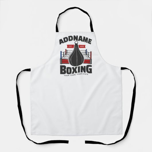 Box-Ring ADD NAME BOXER GYM-Speed-Bag Schürze (Vorderseite)