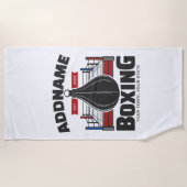 Box-Ring ADD NAME BOXER GYM-Speed-Bag Strandtuch (Vorderseite)