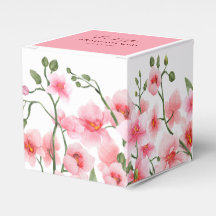 Box Rosa Orchid Florals Gastgeschenk Hochzeit