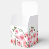 Box Rosa Orchid Florals Gastgeschenk Hochzeit Geschenkschachtel (Geöffnet)