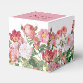 Box Rose Florals Gastgeschenk Hochzeit Geschenkschachtel (Rückseite)