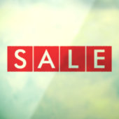 Box Sales Red Fensteraufkleber (Blatt 3)