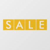 Box Sales Yellow Fensteraufkleber (Blatt)