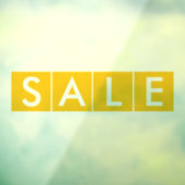 Box Sales Yellow Fensteraufkleber (Blatt 3)