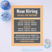 Box Text, Job Vacancy Rekrutierung Werbung Flyer (Einzeln)