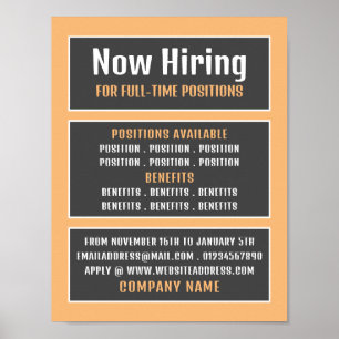 Box Text, Job Vacancy Rekrutierung Werbung Poster