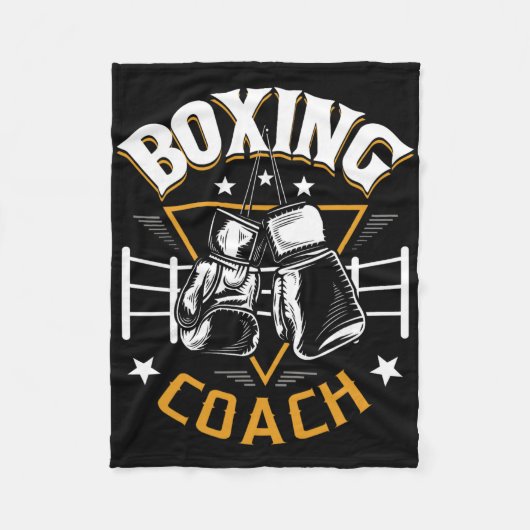 Box-Trainer - Kickboxen Kickboxer Fitnessstudio Bo Fleecedecke (Vorderseite)