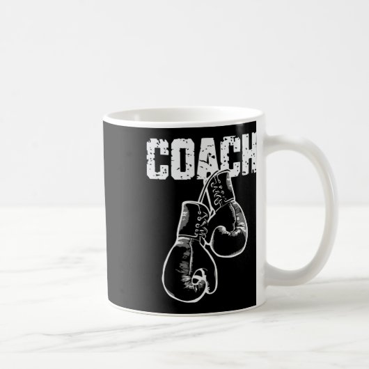 Box-Trainer Kickboxen Retro-Boxhandschuhe Boxer Kaffeetasse (Rechts)