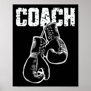 Box-Trainer Kickboxen Retro-Boxhandschuhe Boxer  Poster