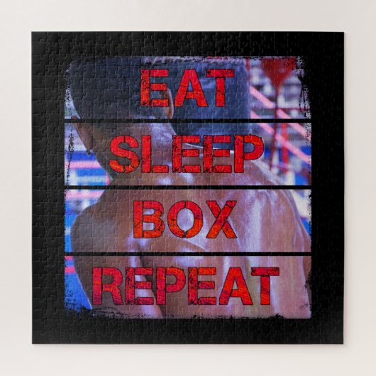 Box Training Quote Essen Sleep Box Wiederholen Puzzle (Vertikal)