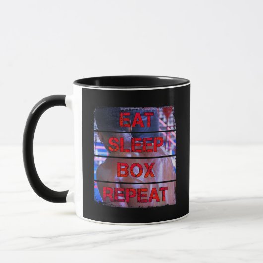 Box Training Quote Essen Sleep Box Wiederholen Tasse (Links)