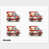 Box Truck Ambulant Sticker (Blatt)
