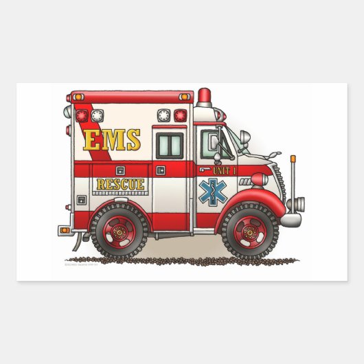 Box Truck Ambulant Sticker (Vorderseite)