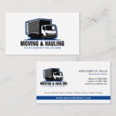 Box Truck Moving & Delivery & Junk Haul Service Visitenkarte (Vorne/Hinten)