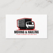 Box Truck Moving & Delivery Service Company Busine Visitenkarte (Vorderseite)