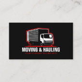 Box Truck Moving & Delivery Service Company Visitenkarte (Vorderseite)