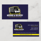 Box Truck Moving, Hauling or Delivery Service Bu Visitenkarte (Vorne/Hinten)